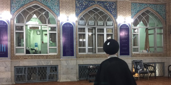 Ayatollah Milani's visit to the shrine of Imam al-Ridha (a.s) on his blessed birth anniversary